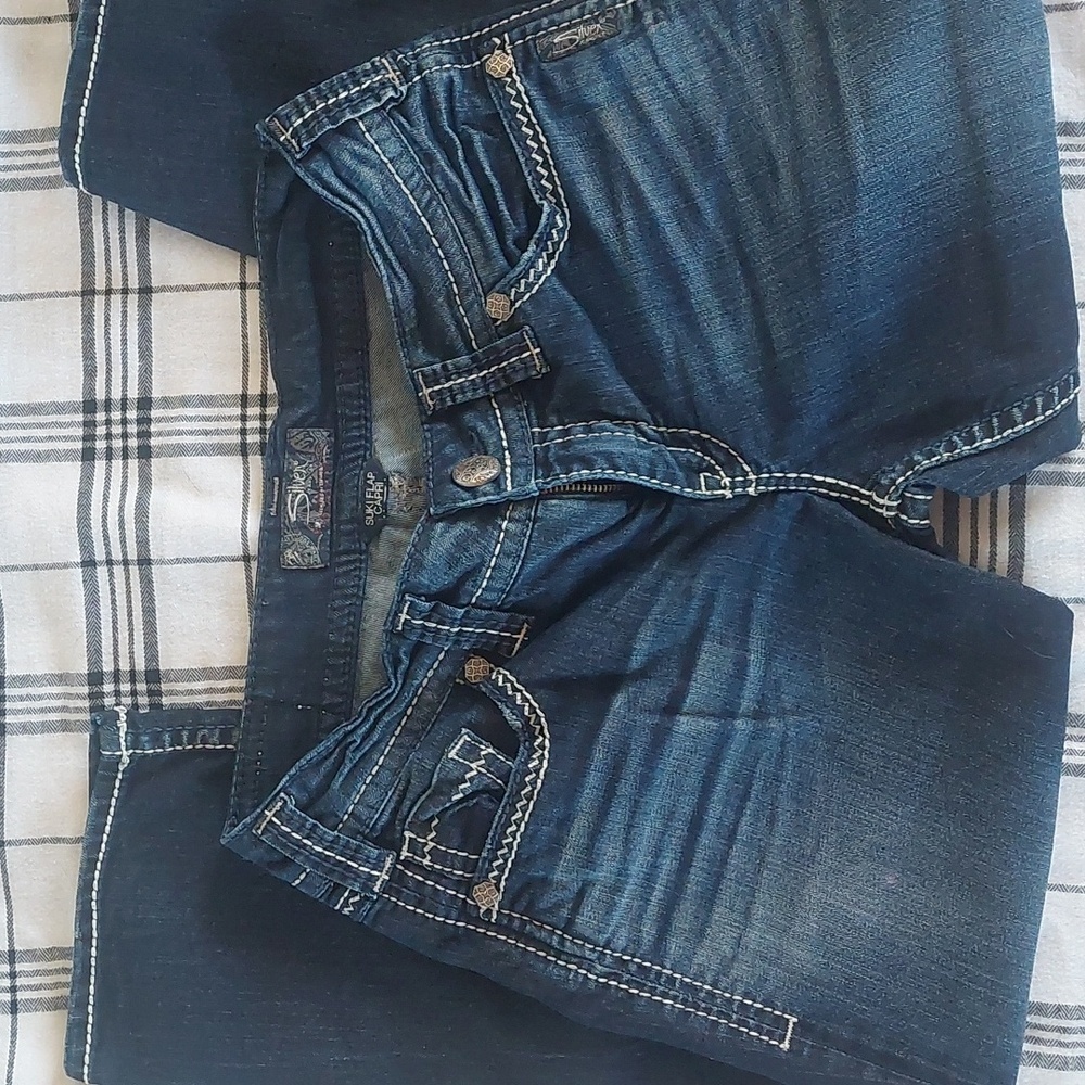 SILVER Suki Flap Capri #0373